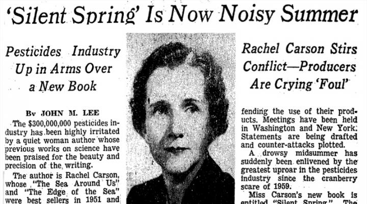 Rachel Carson's Silent Spring, a Book that Changed the World